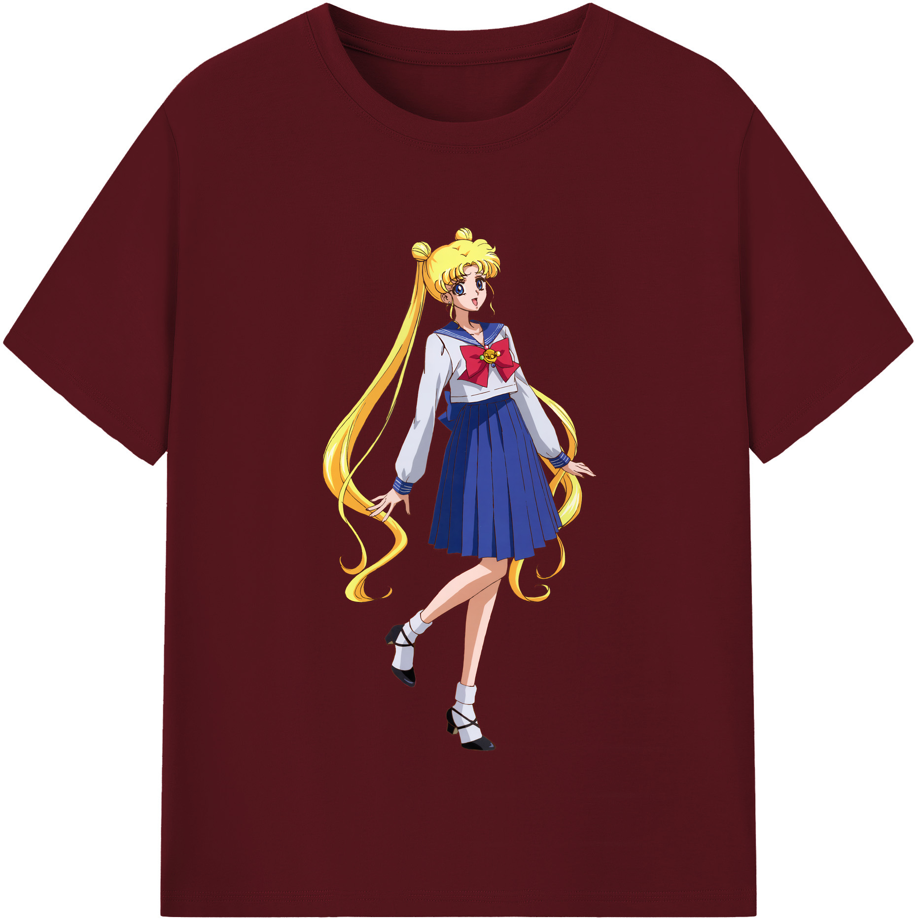 （画像用） 美少女戦士セーラームーン 愛野 美奈子 あいの みなこ Sailor Moon Aino Minako 綿100％半袖Tシャツ（フロントプリント）